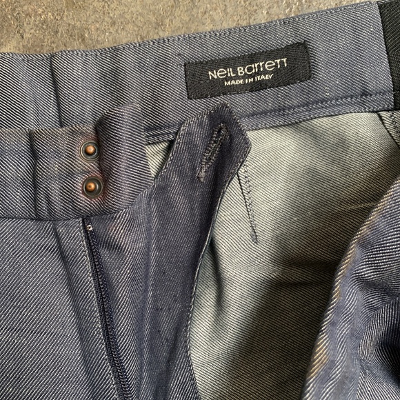 Neil Barrett Adjustable Linen Vintage Neil Pants w/ Zipper and raw hem - Picture 12 of 12